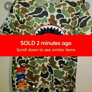 🚫SOLD🚫Hudson Outerwear Shark mouth Polo L
